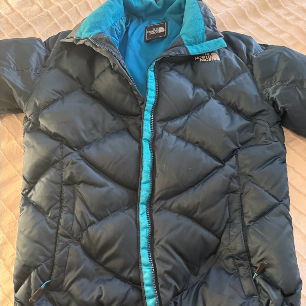 The North Face Teal Quilted Jacket